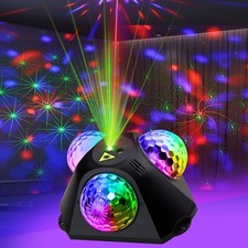 Disco Ball Party Lights - Sound Activated Strobe DJ Light with Remote Control fo