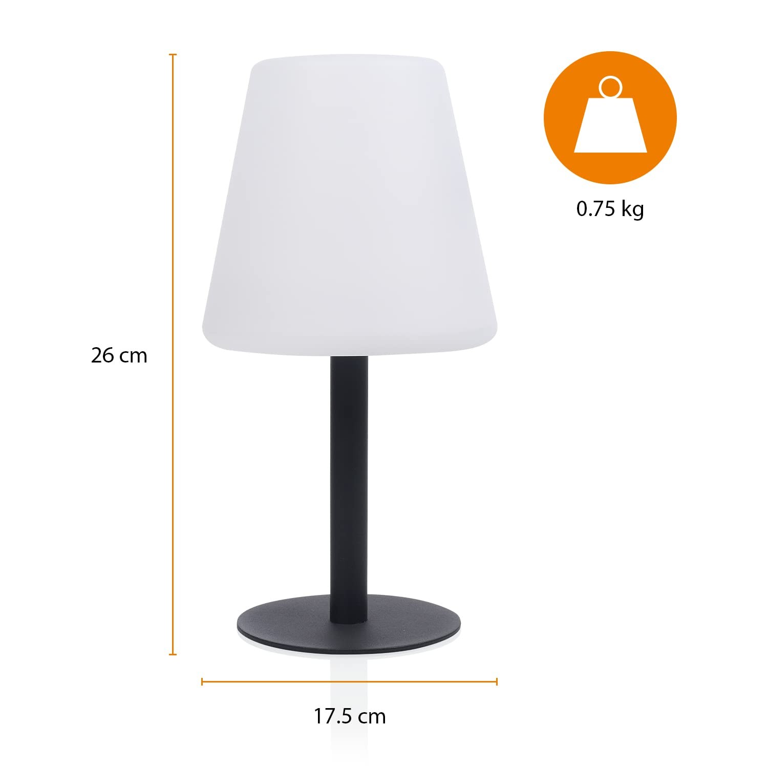 Lampe de table solaire LED blanc chaud à intensité variable pour jardin - 2