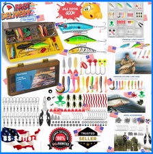 144pcs  Fishing Lures Kit with Tackle Box - Ideal for Bass & Trout