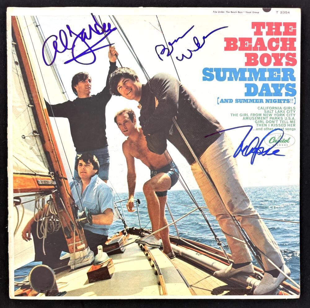 The Beach Boys Signed Autograph Album Record - Brian Wilson Love