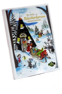Original Crottendorfer Adventskalender - Räucherkerzenland - 24 Räucherkerzen