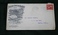 1901 Philatelic Cover Italian Swiss Colony Vineyard & Winery Sonoma Ca.