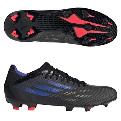 adidas X Speedflow.3 FG Cleats - Black/Blue - Size 6.5W / 5.5M