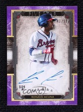 2018 Topps Five Star Purple 43/50 Ronald Acuna Jr #FSA-RA Auto v9t