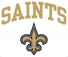 New Orleans Saints Premium 8 Inch Decal Sticker, Arch Design, Flat Vinyl,...