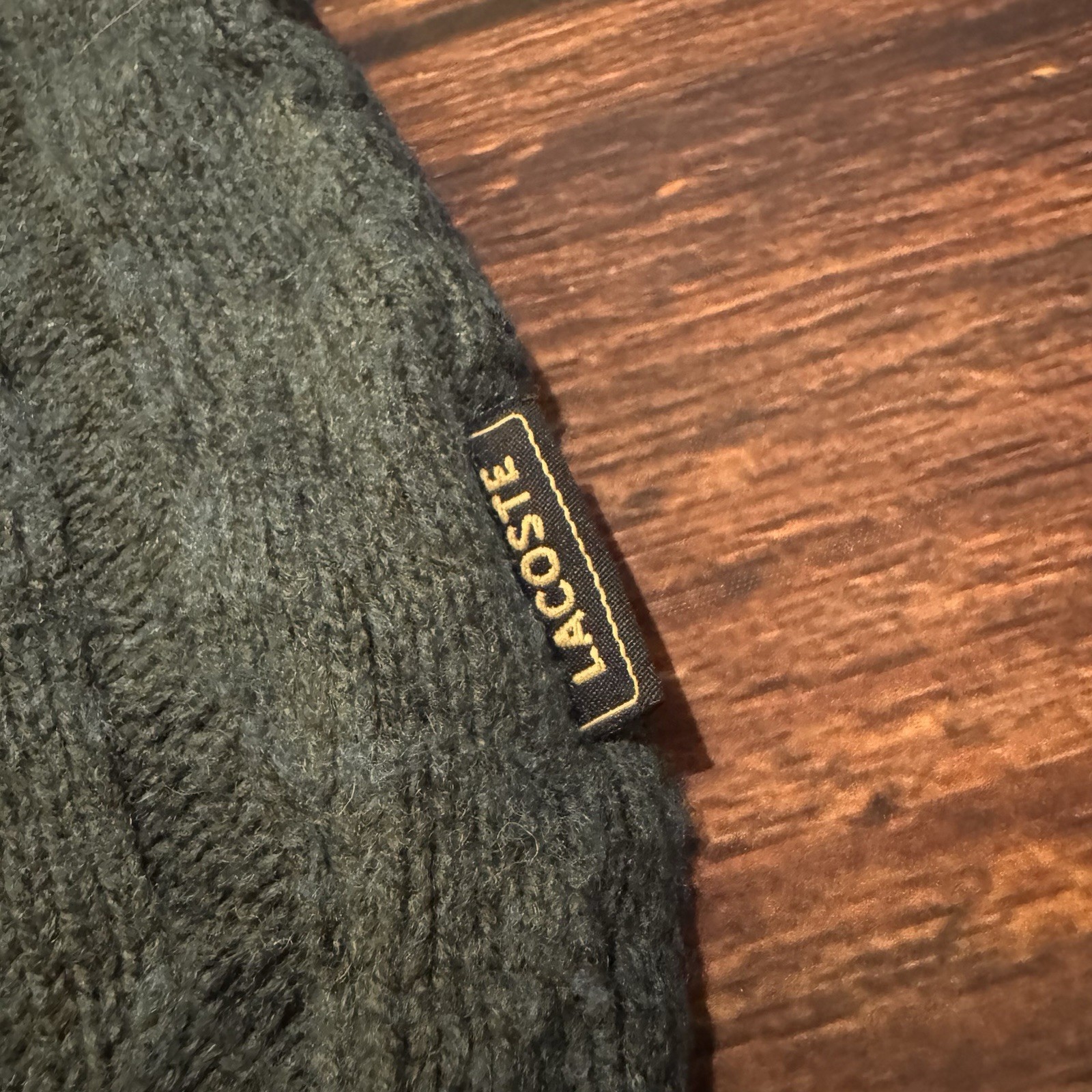 Vintage Lacoste Sport Blue Wool Blend Cropped Jumper Women’s Size 5 Large thumbnail 4