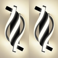 2PACK Modern LED Wall Lamp 3000/4500/6500K Wall Sconce Light Living Room Hallway