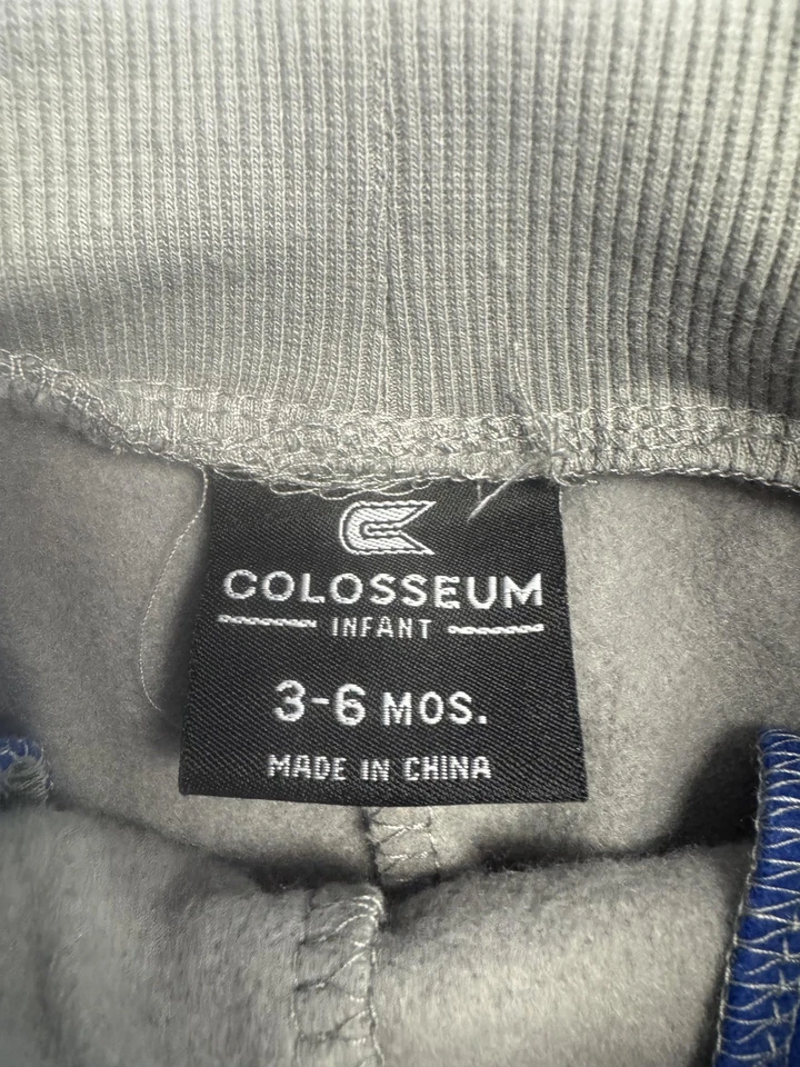 Calça Pittsburgh Panthers infantil 3-6 meses cinza azul faculdade dinossauro picos - Imagem 2 de 4