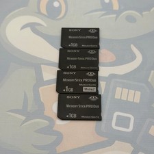 LOT of 4 SONY MemoryStickPRODuo - 1GB - MagicGate - Untested - GC444