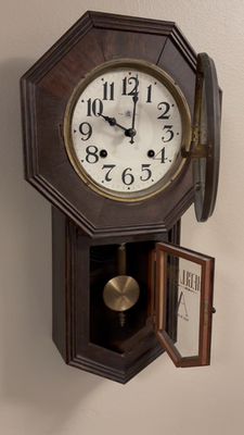 REGULATOR Aichi Tokei Denki K.K. 8 Day-Spring Wall Clock Early