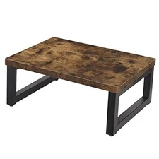  Wooden Step Stools for Kids, Solid 16.6’’L x 11.8’’W x 6.5’’H Rustic Brown