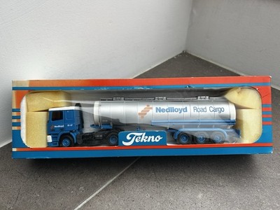 Tekno Daf 95 Tank Sattelzug Nedlloyd Road Cargo Blau Tankwagen OVP 1:50 No Siku