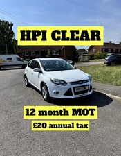 2013 Ford Focus 1.0 Petrol 5 Door Manual HPI CLEAR Low Mileage 1 Year MOT