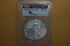 2013-W $1 (Burnished) Silver Eagle PCGS MS69 John Mercanti Signed