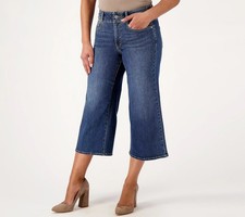 NWT NYDJ COOL EMBRACE WIDE LEG DENIM CROP JEANS- SERENDIPITY, 10P