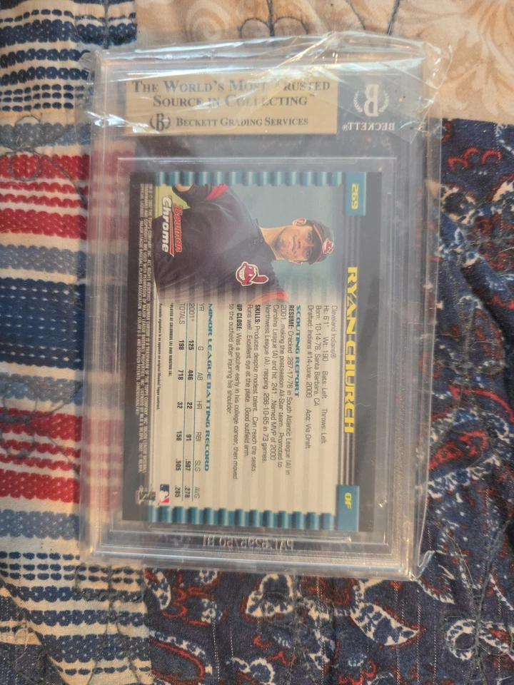 Bowman Chrome Ryan Church SP 2002 Beckett 9,5 269 Foto 2 de 2