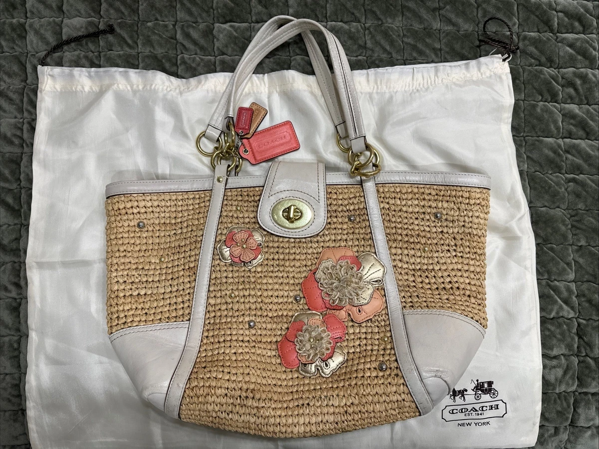 Coach Hampton Floral Straw Exterior Bags & Handbags for Women | eBay