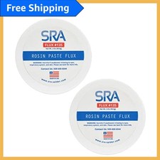 2-Pack SRA Rosin Paste Soldering Flux - Safe, No Goop Formula for Electronics