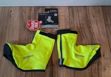 Gore Bike Wear Windstopper Thermo Overshoes Black Neon Yellow Small 4.5-6.0 New!