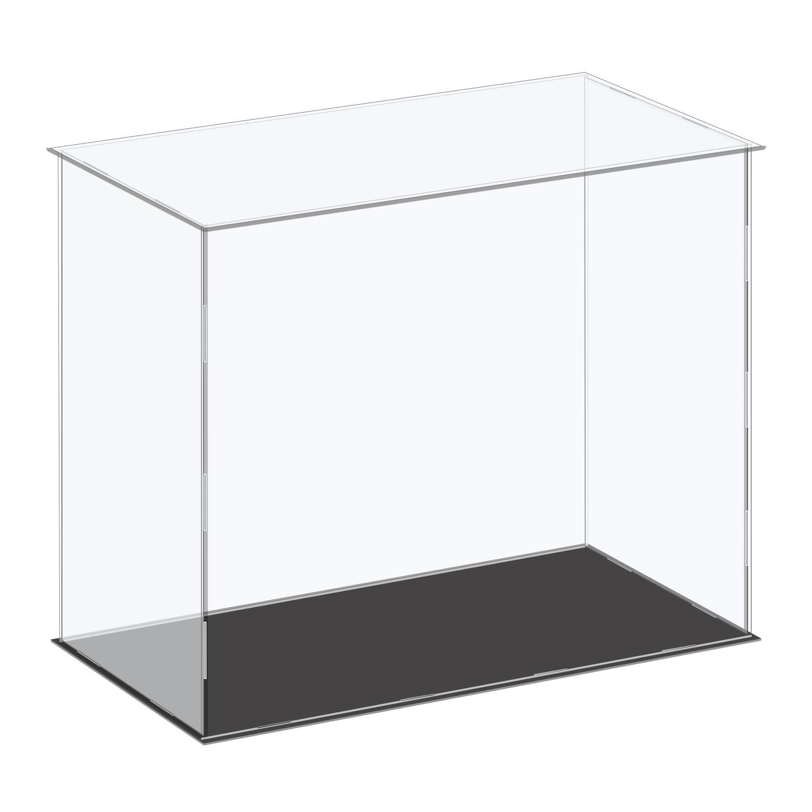 Acrylic Display Case Plastic Box Cube Storage Box Clear 41x21x35.5cm