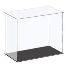 Acrylic Display Case Plastic Box Cube Storage Box Clear 41x21x35.5cm