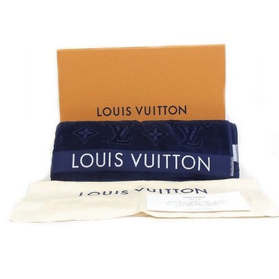Louis Vuitton M77781 Monogram Beach Towel Blue | eBay