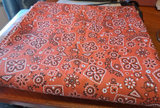 Red Bandana Print Fabric Cotton 36x42 Sew Quilt Costume