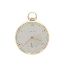 Tiffany  Co. Open Face Pocket Watch - Yellow Gold 14k Mechanical