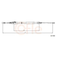 2x Handbremsseil 24454457 hinten für Audi TT 8N3 8N9