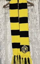 Harry Potter Hufflepuff Deluxe Scarf Yellow Black Rubies One Size