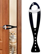 Adjustable Cat Door Holder Latch Keep Dogs Out Easy Install for Living Room
