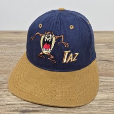 Vintage Taz Hat Warner Bros Tazmanian Devil Size Large 90s USA Cap