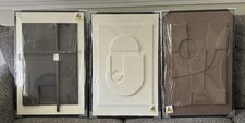 3D Textured Wall Art 3-Piece Set 16x24 Framed Abstract Modern NEW Unopened