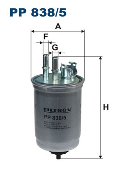 Kraftstofffilter Filtron PP 838/5 Leitungsfilter FüR Connect Ford DNW Transit 1-image
