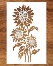 Large Sunflower Stencil for Painting 12x15 Inches - Sunflower 12x15 Inches