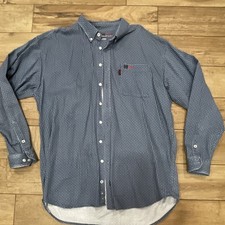 Cinch WRX Flame Resistant Blue Pattern Work Shirt 2X for Industrial Personnel