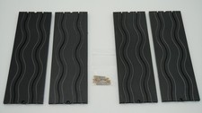 AURORA TJET 9" WIGGLE TRACKS 4 PC W/HRDW EXC-MINT CLEAN RACE READY