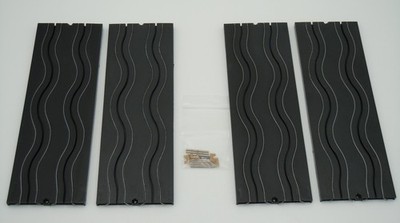 AURORA TJET 9'' WIGGLE TRACKS ~ 4 PC W/HRDW ~ EXC-MINT ~ CLEAN & RACE READY