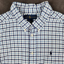 Ralph Lauren Oxford Shirt Boys XL 18-20 Blue ...