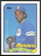 1989 Topps Terry Taylor Rookie Seattle Mariners #597