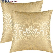 Vintage Damask Floral Polyester Pillow Covers Set Decorative Home Decor New