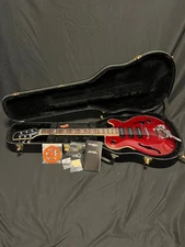 2006 Hamer USA Monaco III Hollowbody Guitar in Shiraz Red W/OHSC-Excellent!