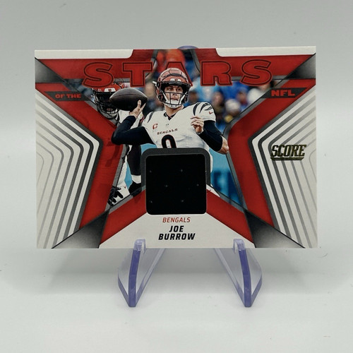 Joe Burrow #12 2025 Panini Score Stars of the NFL Jersey card