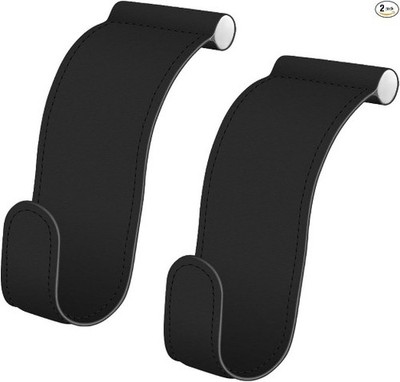 Car Glove Box Hooks, Anti-Scratch Passenger Seat Organizer Hanger Color: Black