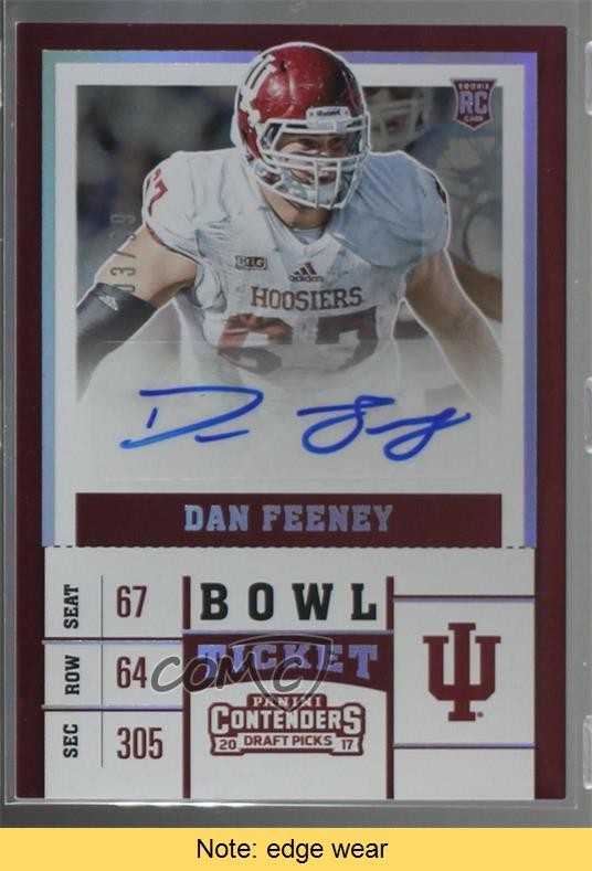 Dan Feeney Panini Contenders Draft Picks #190 Autograph-Bowl Ticket
