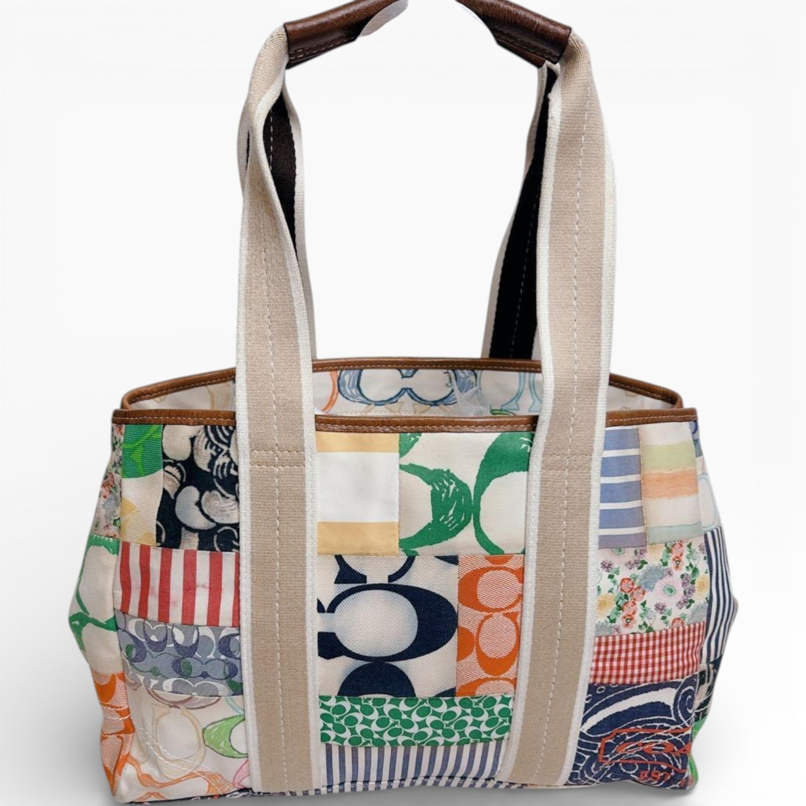 Coach Hamptons Patchwork Multicolor Tote Bag 1044… - image 2