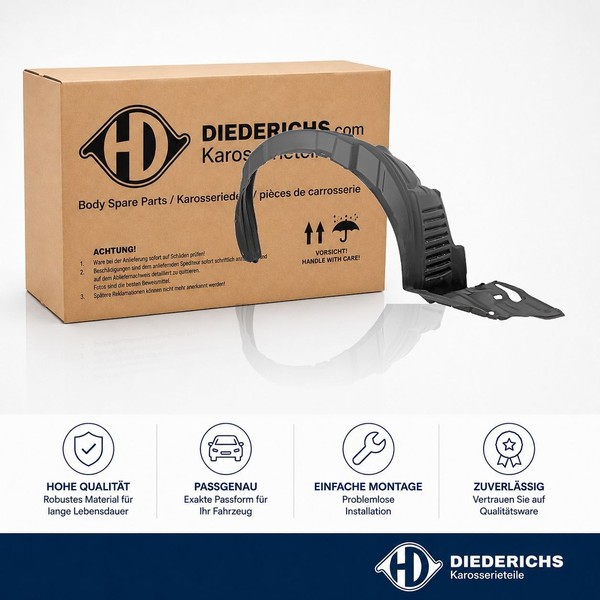 Verkleidung Radhaus Vorne Rechts Diederichs 6618208 FÜR Toyota-image