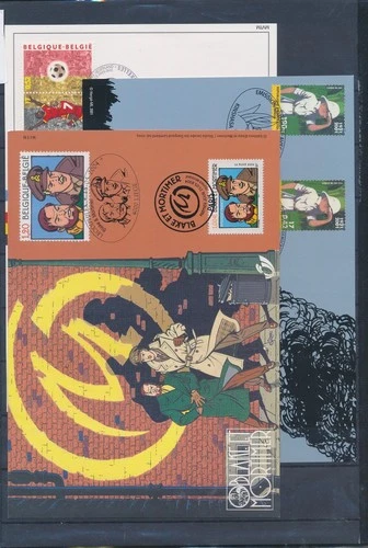 XE60646 Belgium comics Tintin football First Day Sheet used