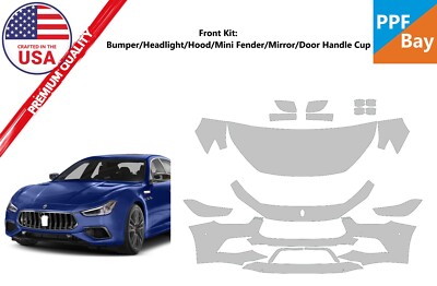 For Maserati Ghibli Modena Ultima 2024 Front Paint Protection Film PreCutKit PPF