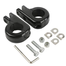 1.25" Foot Peg Mount Kit For Harley Honda Yamaha Kawasaki Engine Guard Crash Bar